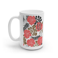 Load image into Gallery viewer, Love Tropical Floral Hawaiian Design Ceramic Mug, 11oz and 15oz
