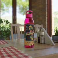 Load image into Gallery viewer, Queen Of Spades African Stripes Design Sky Water Bottle
