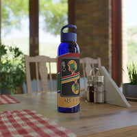Load image into Gallery viewer, Queen Of Spades African Stripes Design Sky Water Bottle
