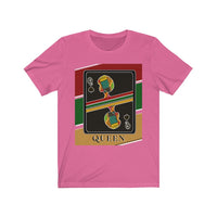 Load image into Gallery viewer, Queen Of Spades African Stripes Design T-Shirt Unisex Jersey Short Sleeve
