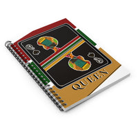 Load image into Gallery viewer, Queen Of Spades African Stripes Spiral Notebook - Ruled Line
