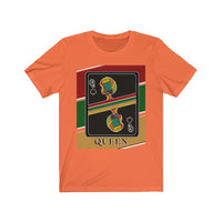 Load image into Gallery viewer, Queen Of Spades African Stripes Design T-Shirt Unisex Jersey Short Sleeve
