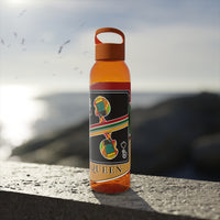 Load image into Gallery viewer, Queen Of Spades African Stripes Design Sky Water Bottle
