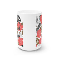 Load image into Gallery viewer, Love Tropical Floral Hawaiian Design Ceramic Mug, 11oz and 15oz
