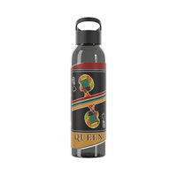Load image into Gallery viewer, Queen Of Spades African Stripes Design Sky Water Bottle
