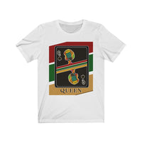 Load image into Gallery viewer, Queen Of Spades African Stripes Design T-Shirt Unisex Jersey Short Sleeve
