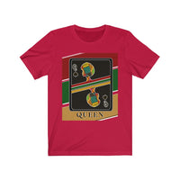 Load image into Gallery viewer, Queen Of Spades African Stripes Design T-Shirt Unisex Jersey Short Sleeve
