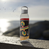 Load image into Gallery viewer, Queen Of Spades African Stripes Design Sky Water Bottle
