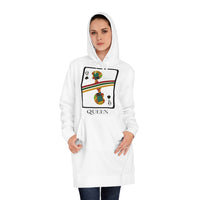Load image into Gallery viewer, Queen Of Spades African Design White Hoodie
