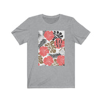 Load image into Gallery viewer, Love Tropical Flower Hawaiian Design Jersey Short Sleeve T-Shirt
