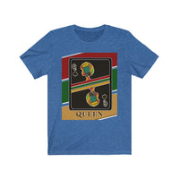 Load image into Gallery viewer, Queen Of Spades African Stripes Design T-Shirt Unisex Jersey Short Sleeve
