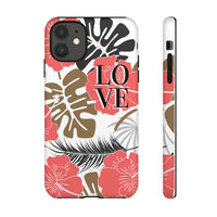 Load image into Gallery viewer, Love Tropical Floral Hawaiian Design Tough Cases
