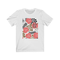 Load image into Gallery viewer, Love Tropical Flower Hawaiian Design Jersey Short Sleeve T-Shirt
