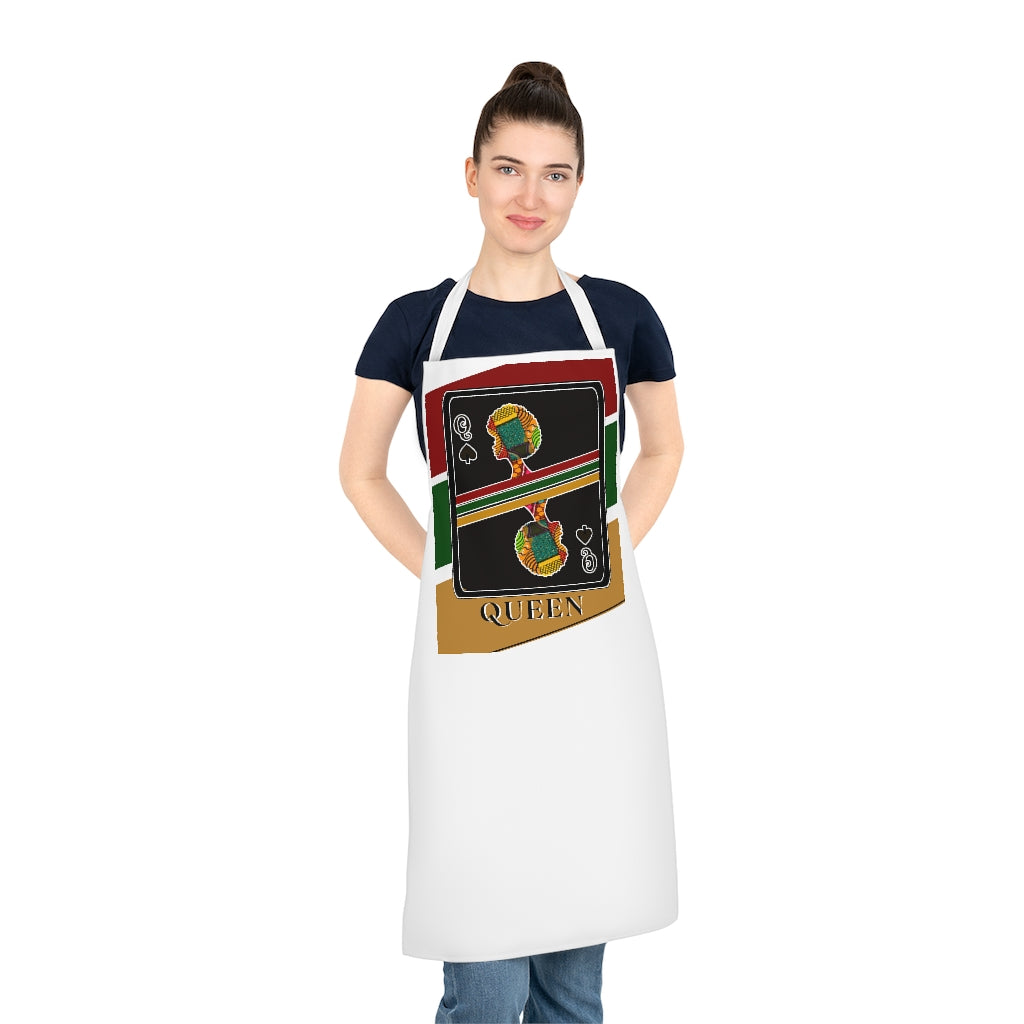 Queen of Spades African Stripes Design Adult Apron