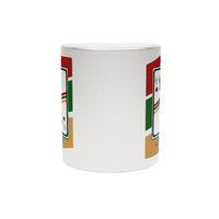 Load image into Gallery viewer, Queen Of Spades African Stripes Design Metallic 11 oz Mug (Silver / Gold)
