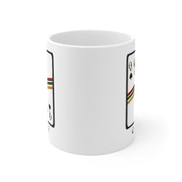 Load image into Gallery viewer, Queen Of Spades African Design White Ceramic Mug

