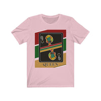 Load image into Gallery viewer, Queen Of Spades African Stripes Design T-Shirt Unisex Jersey Short Sleeve
